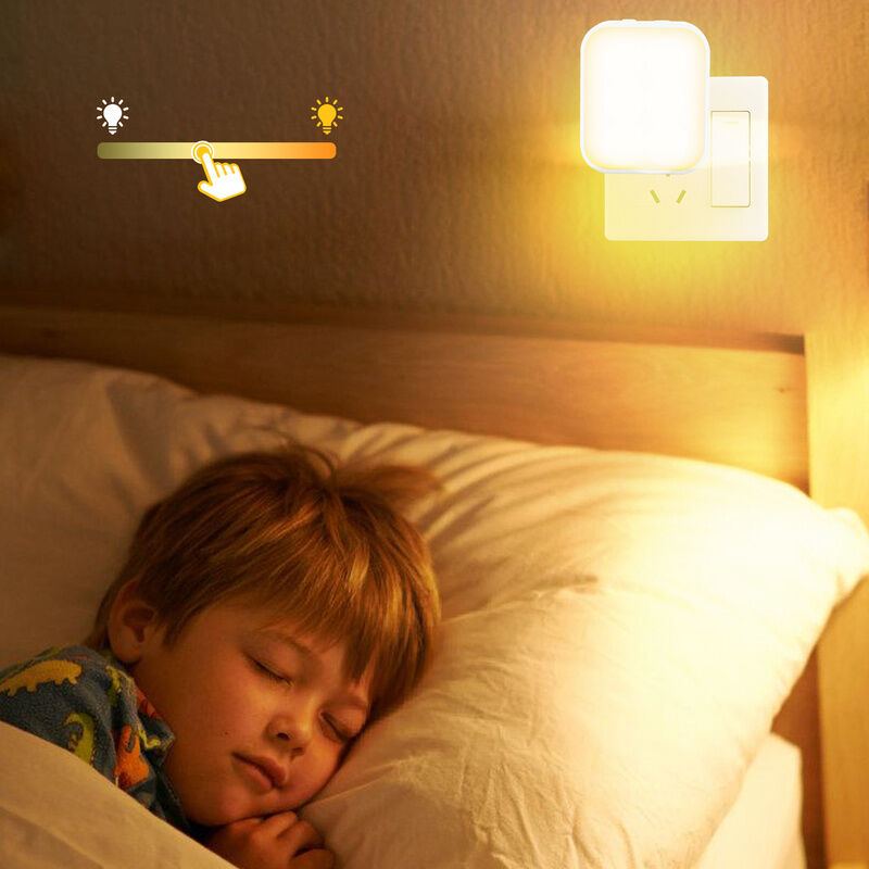 2 pièces chevet LED veilleuse enfants couloir lampe toilette EU prise ue  mignon chambre cadeau