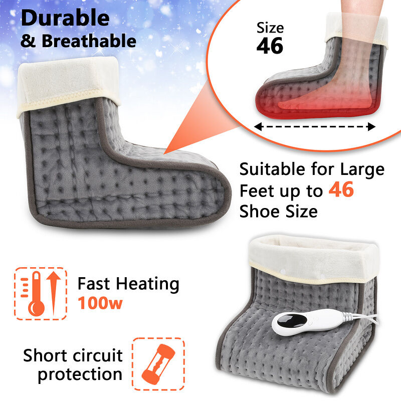 sinnlein Chauffe-pieds avec 6 niveaux de température & minuterie, Chauffage  des pieds électrique