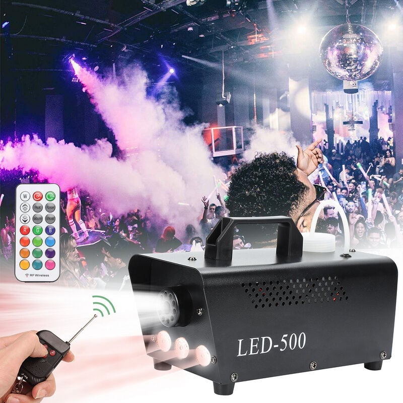 Hengda Machine à fumée DJ Scène Fogger RGB Mariage Machine à fumée au sol  Effets scéniques LED