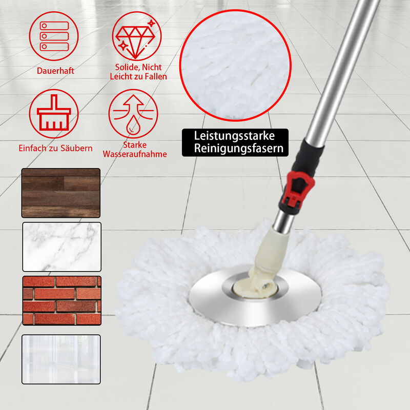Vadrouille VILEDA rotative essorage et nettoyage Spin and Clean - Espace  Bricolage