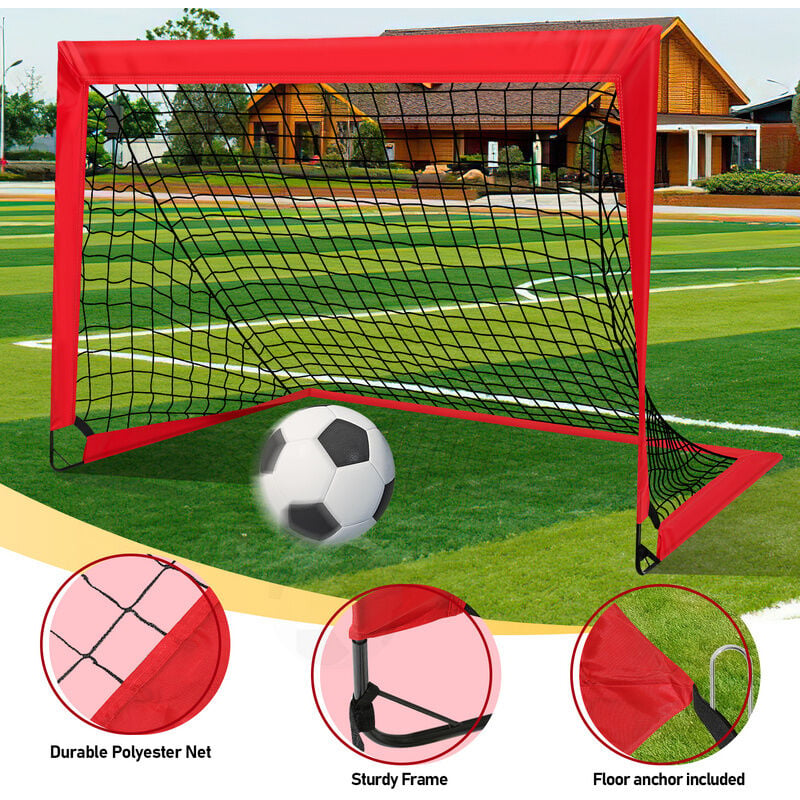 vidaXL Filet de but de football avec cible 120x80x80 cm polyester - Accessoire  football - Achat & prix
