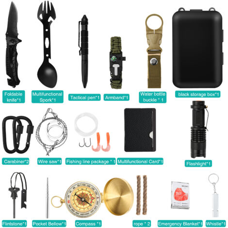 Kit de survie Set_2 - Équipement d'urgence ultime pour l'extérieur