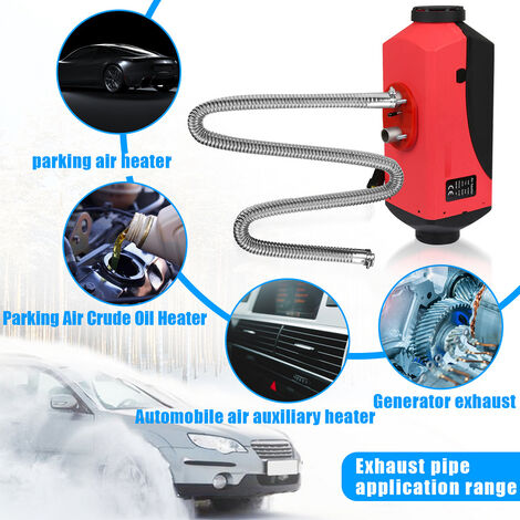 Connecteur de conduit de sortie de chauffage, 75mm, résistant à la  température, évacuation de l'air pour voiture, 8kw/5kw, accessoires de  chauffage