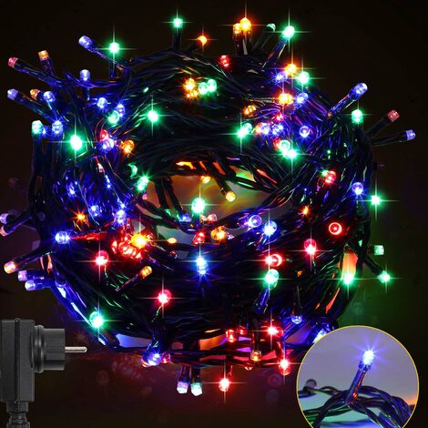 Guirlande clignotante 300 LED multi couleurs - extérieur et intérieur