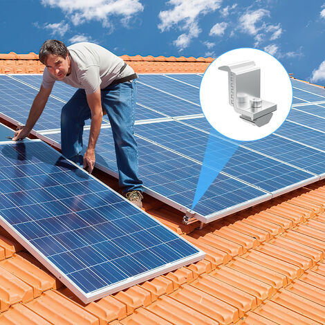 Kit de fixation panneaux solaires pour toit en tuile