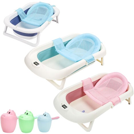 Baignoire bébé pliable avec siège de bain / Baignoire XXL avec thermomètre  pour