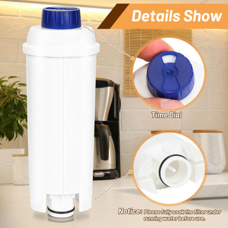Delonghi DLSC002 Lot De 4 Filtres à Eau Pour Machine à Café
