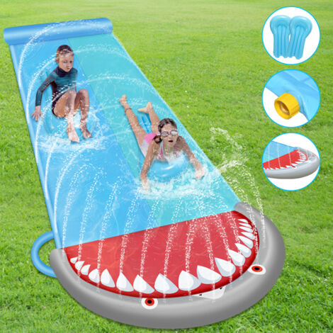 Toboggan à Eau Pour Enfants – 6m Avec 2 Bodyboards – Jeu D'Extérieur Été - 7