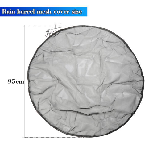 2 Pièces Filet De Protection Pour Réservoir Récupérateur D'eau De Pluie, Diamètre 95 Cm, Avec Cordon De Serrage - IntiMeg