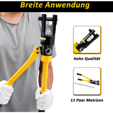 (Deactive)Hengda Pince à sertir hydraulique 13T - Diamètre : 16-30 mm