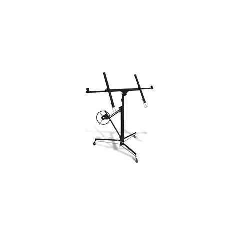 Lève-plaque Pour Plaques De Plâtre Fiqops XXL – Charge Max 68 Kg, Hauteur 140-350 Cm, Largeur Bras 290 Cm