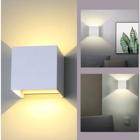 (Deactive)Hengda Applique murale interieur Applique murale LED  Lampe murale Moderne pour chambre 7W Blanc Blanc chaud