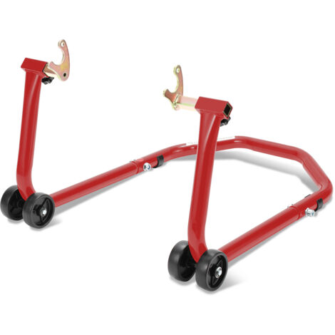 (Deactive)Hengda Support béquille de moto Support de roue arrière de moto avec bras réglable rouge