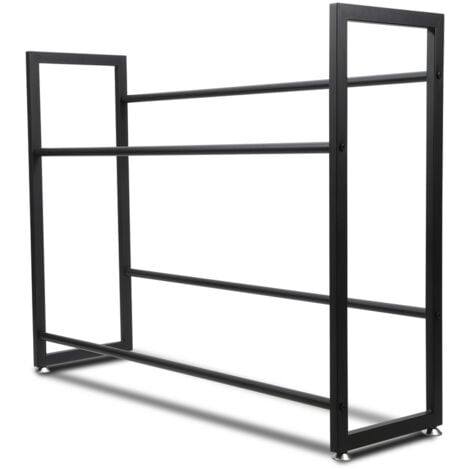 Hengda 3 pièces Étagère pour Caisses de Boissons 6 Caisses Étagère sur Pieds pour Caisses de Boissons Support Rangement de Bouteilles 105x32x85cm