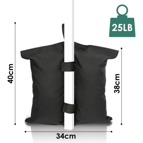 Lot De 4 Sacs De Lestage Pour Pavillon À Remplir Avec Du Sable Resistant A L Eau Et A L Usure Jusqu  4061173244369