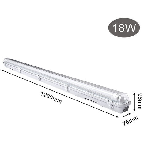 Réglette lumineuse LED 120cm 18W - Blanc Neutre 4000K-4500K