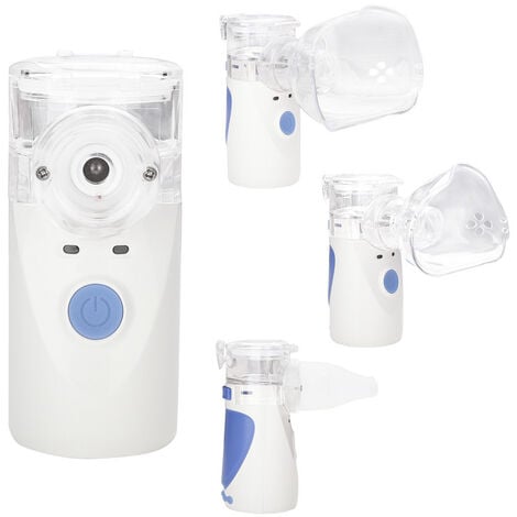 Hengda inhalateur portable pour nébuliseur ultrasonique avec embout buccal  et masque pour adultes et enfants, pour