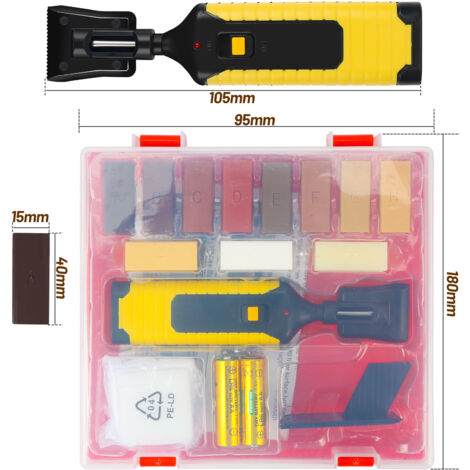 Hengda Kit d'outils de Réparation de Carrelage en Céramique, Kit d'outils  Multifonctions pour la Réparation de Carreaux de Remplissage