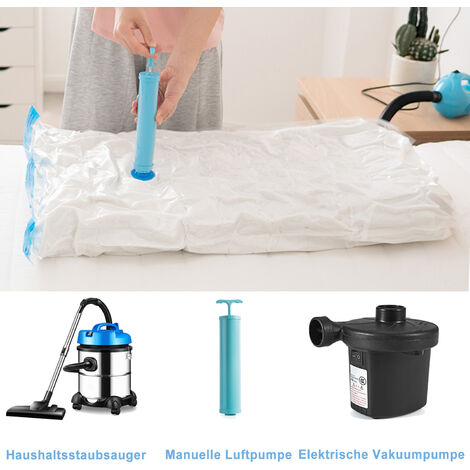 Hengda Lot de 5 sac de rangement.80x100cm sac d'aspirateur sac à vêtements sous vide