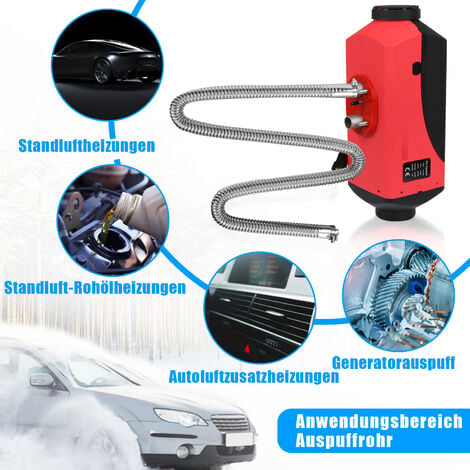 120cm tuyau d'échappement en acier inoxydable diesel chauffage de  stationnement tuyau d'échappement accessoires de chauffage