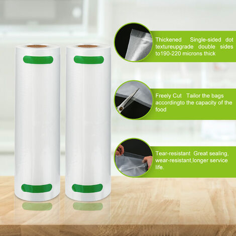 rouleaux sous vide - sacs sous vide. Rouleau de film 20 x 600 cm film sous vide film sous vide scellant sous vide 8x