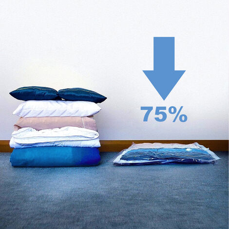 Hengda Lot de 5 Sac Housse de Rangement.40x60cm sac d'aspirateur sac à vêtements sous vide
