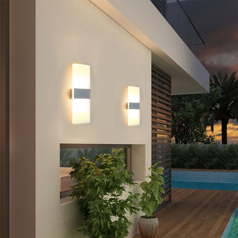 Applique Murale Moderne LED, Lampe Murale pour Chambre Maison Couloir Salon  Lumière 40cm 10.5W Blanc chaud