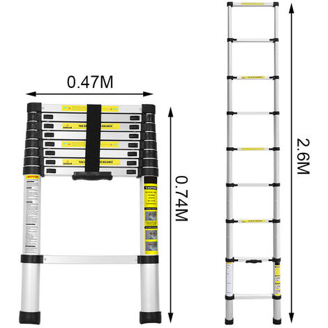 Woerther N°1 de l'échelle télescopique - Garantie 5 ans - -50% PLATEFORME  MULTIFONCTION pour échelle-escabeau télescopique