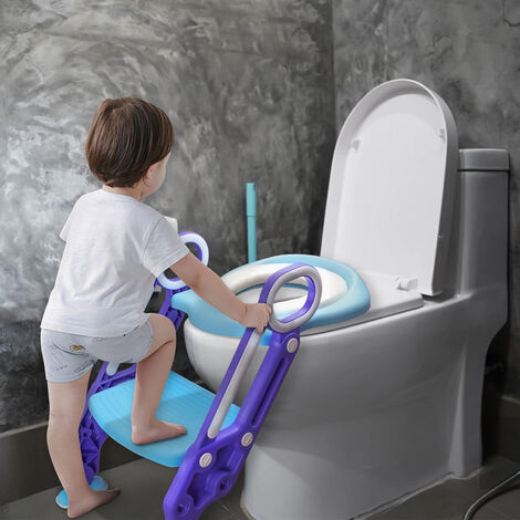 Marche pied bébé Giantex siège de toilette réglable et pliable