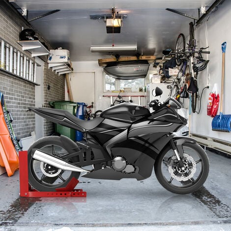  Béquille d'atelier pour moto avant 450kg support roue élévateur  levage stand range lift fourche