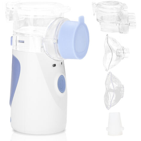 Nébuliseur Inhalateur électrique Nébuliseur silencieux pour enfants et  adultes Inhalateur aérosol portable rechargeable par câble USB Rapide et