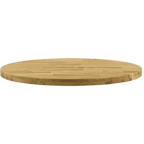 Table Top Solid Oak Wood Round 44 Mm 800, Round Oak Table Top Uk