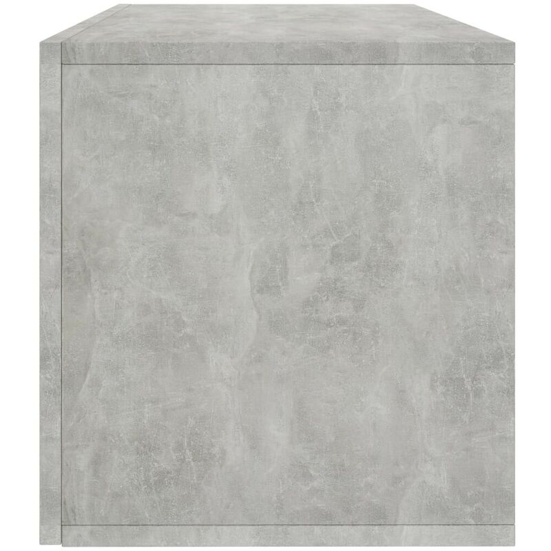 Boîte de Rangement Vinyle Gris 71x34x36 cm Aggloméré