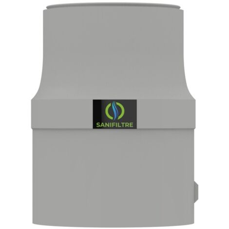 Filtre anti-odeurs Sanifiltre manchon intégré, au charbon actif, pour fosse septique, toutes eaux, diametre 100 mm