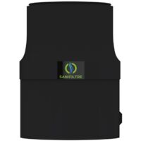 Filtre anti-odeurs charbon actif H2S – Manchon intégré 100 mm – Rechargeable – Protection durable pour fosses septiques et eaux usées – Hydrodiv