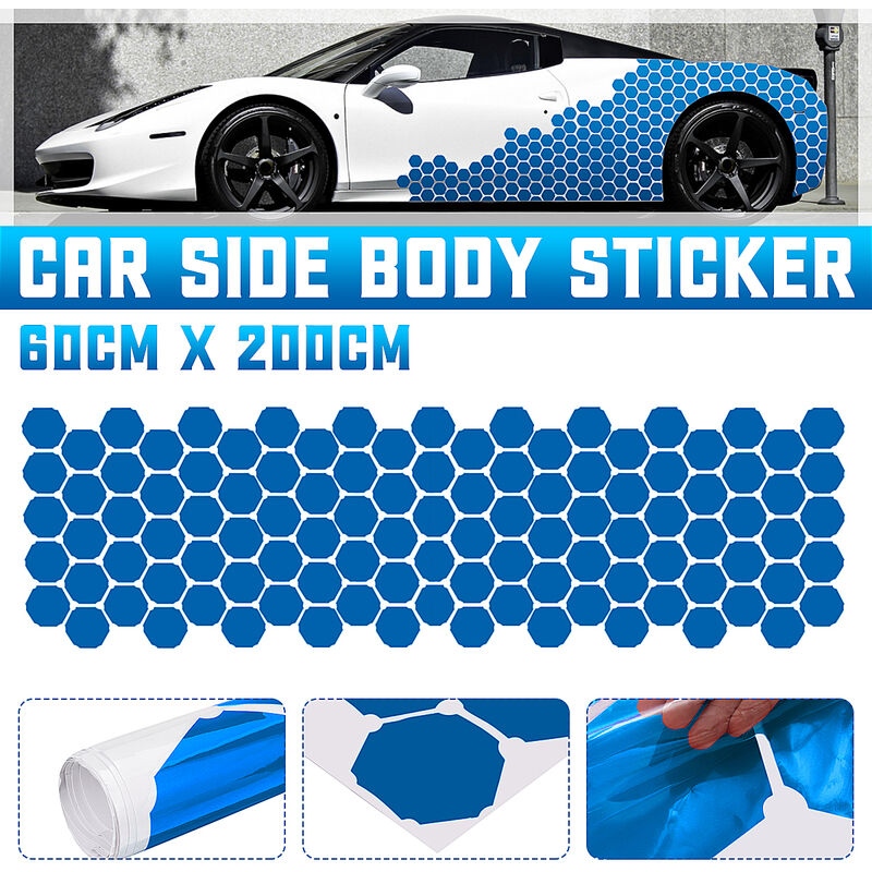 Covering voiture bleu nuit métal mat 3D