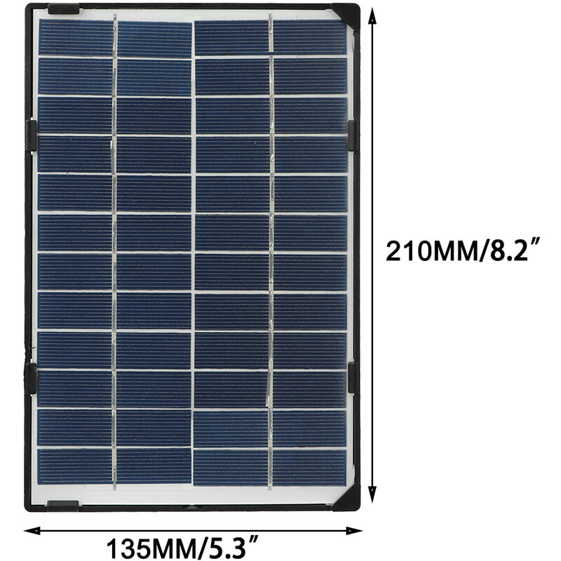 Kit de panneau solaire portable chargeur de batterie 12V 21 x 13.5cm avec  3m câble Manta