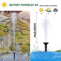 6W pompe solaire étang pompe jardin eau caractéristique 12V 500L / H