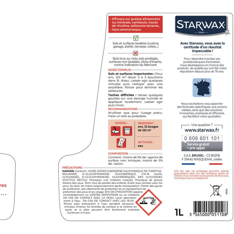 Décrassant extrême ultra-concentré multi-usages Starwax