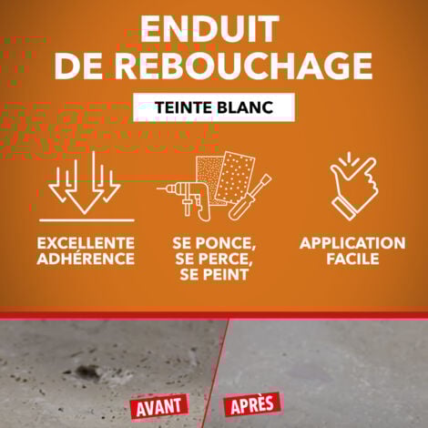 REBOUCHE SOLS ET MURS - Blanc - 2kg - SINTO