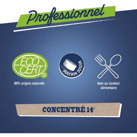 Vinaigre blanc de ménage 14° Ecocert - 5L - Briochin professionnel