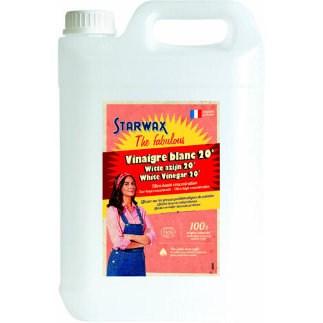 Vinaigre blanc ménager 20° 5L STARWAX FABULOUS