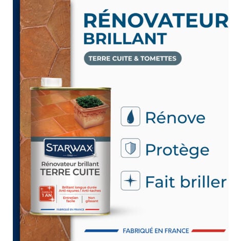 Rénovateur brillant protecteur pour tomettes et terres cuites 1L STARWAX