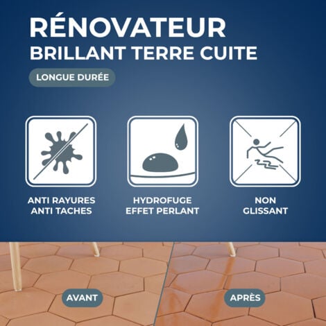 Rénovateur brillant protecteur pour tomettes et terres cuites 1L STARWAX