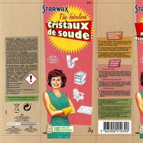 Cristaux de soude 1kg STARWAX FABULOUS