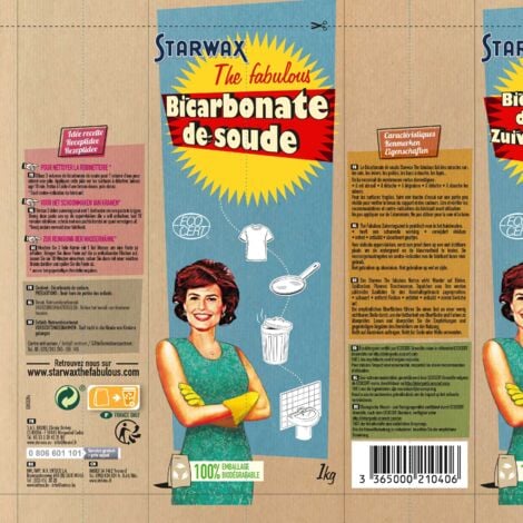 Bicarbonate de soude 1kg STARWAX FABULOUS