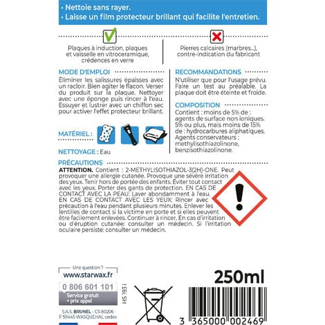 Racloir vitrocéramique et induction starwax | Sanifer