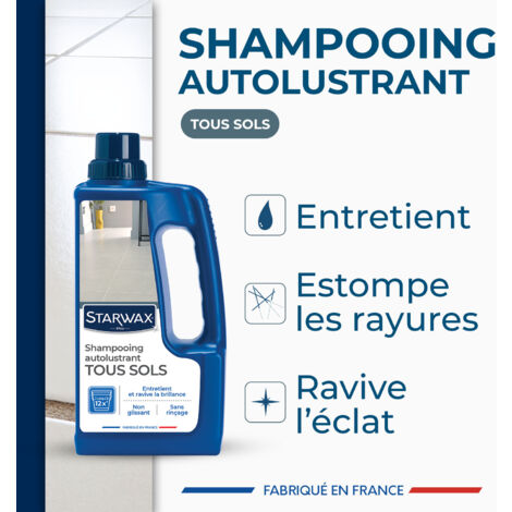 Shampooing autolustrant pour sols intérieurs 1L STARWAX