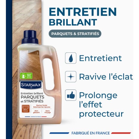 Entretien brillant pour parquets et sols stratifiés 1L
 STARWAX