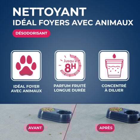 Nettoyant désodorisant surodorant 1 L parfum fruits rouges  STARWAX